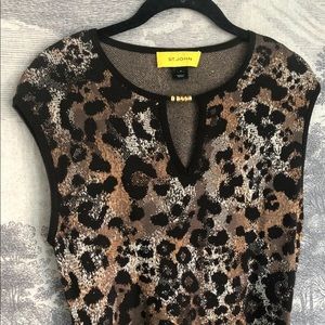 St. john Animal Print Dress Size 4